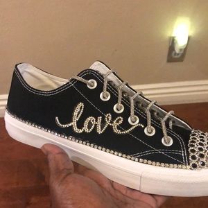 Bling Rhinestone Tennis Shoes